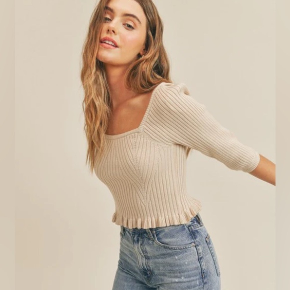 Lush Ribbed Knit Top